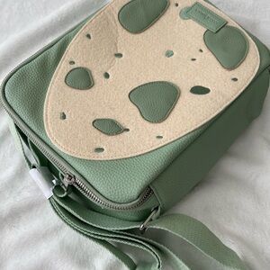 Kids Green and Cream Dino Backpack